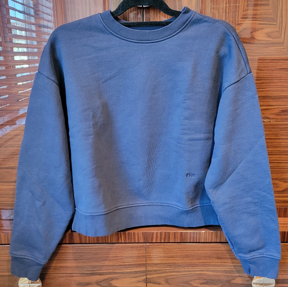Frame Denim Women''s Navy Crewneck Sweater